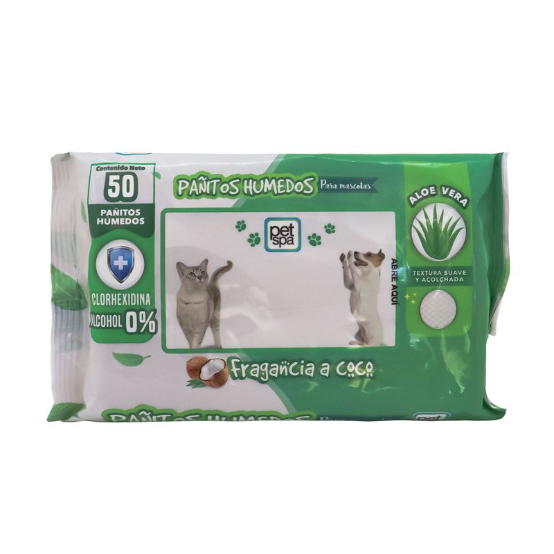 Pañitos Húmedos Para Mascotas 50 Und