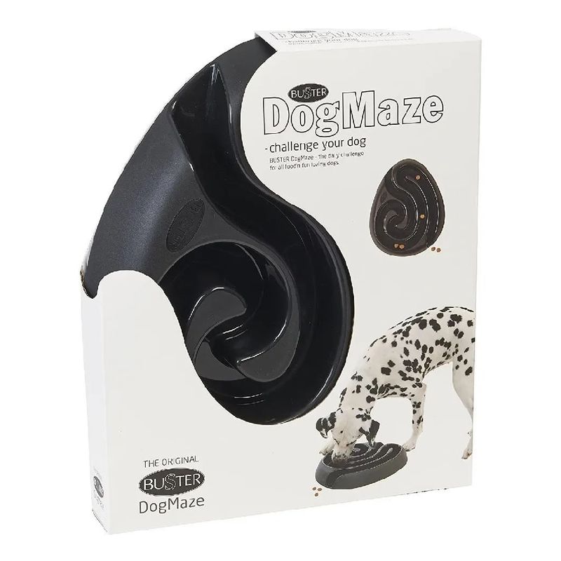 Comedero Para Perros Buster Anti Ansiedad Negro
