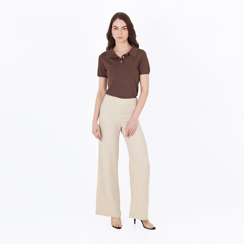 Pantalon Tiro Alto Bota Flare