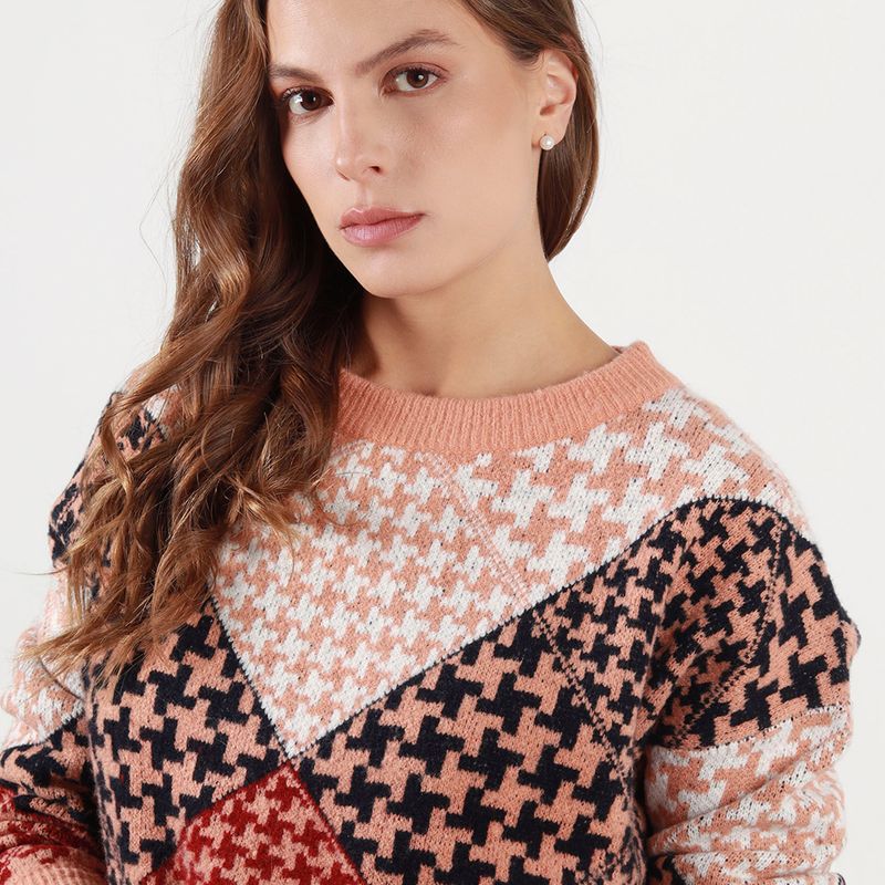 Sweater cuello redondo manga larga
