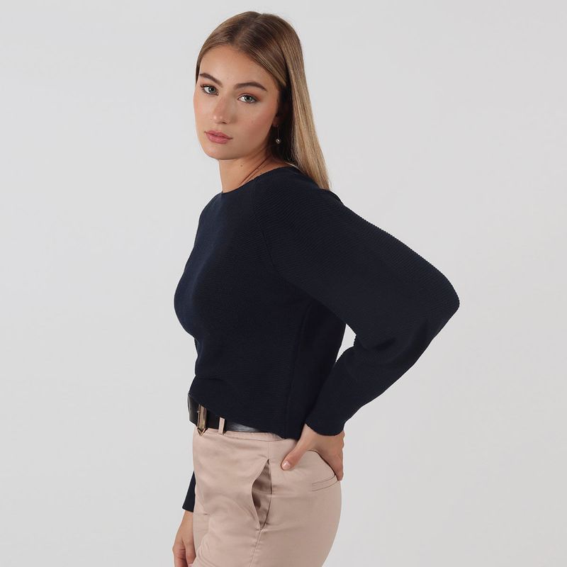 Sweater cuello redondo manga larga