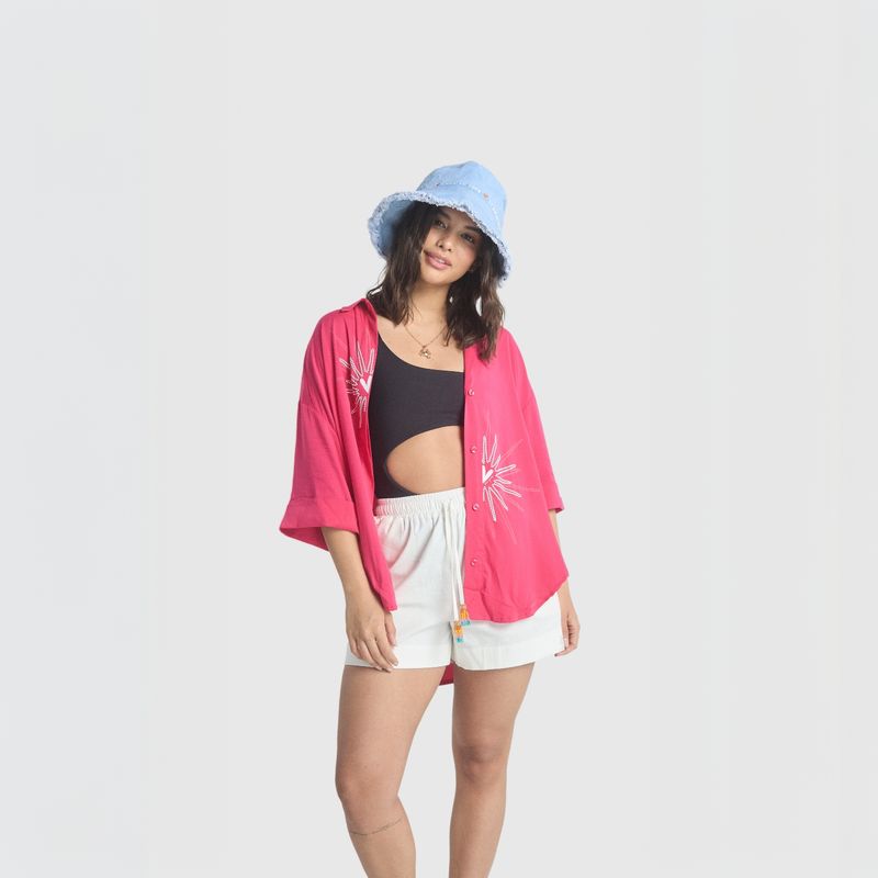 Sobrecamisa Rayito de sol - Fucsia