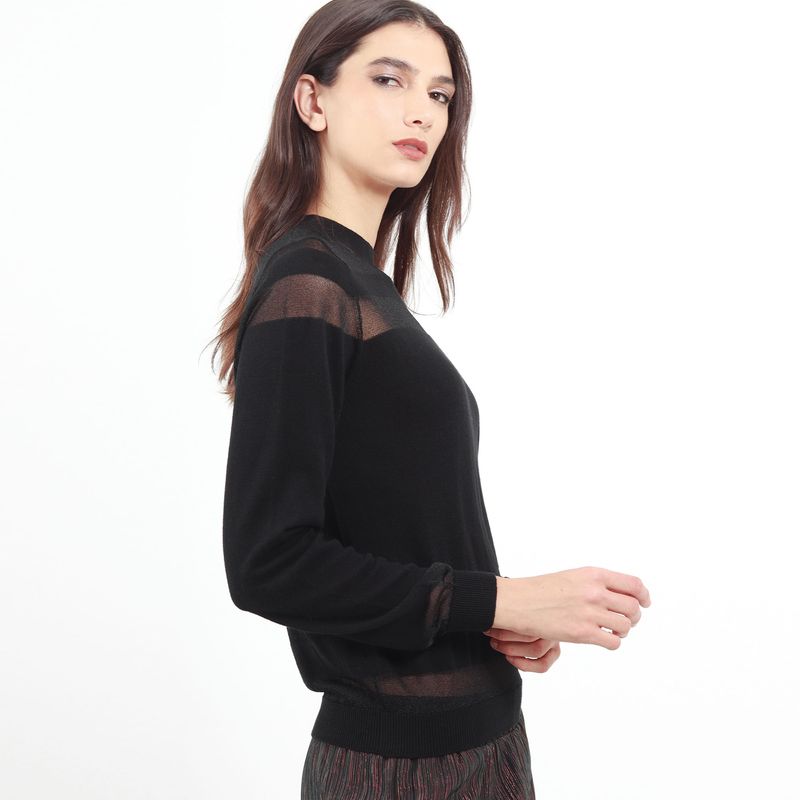 Sweater Cuello Redondo Manga Larga