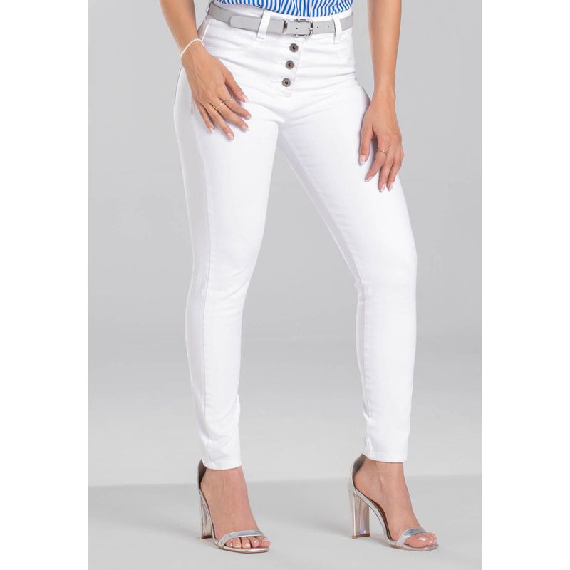 Jean Mujer Blanco Mp 34477