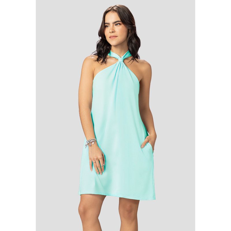 Vestido Corto Mujer Azul Atypical 3272