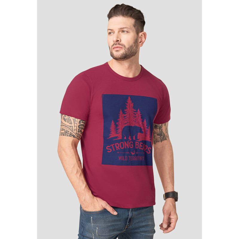 Camiseta Hombre Rojo Mp 102753