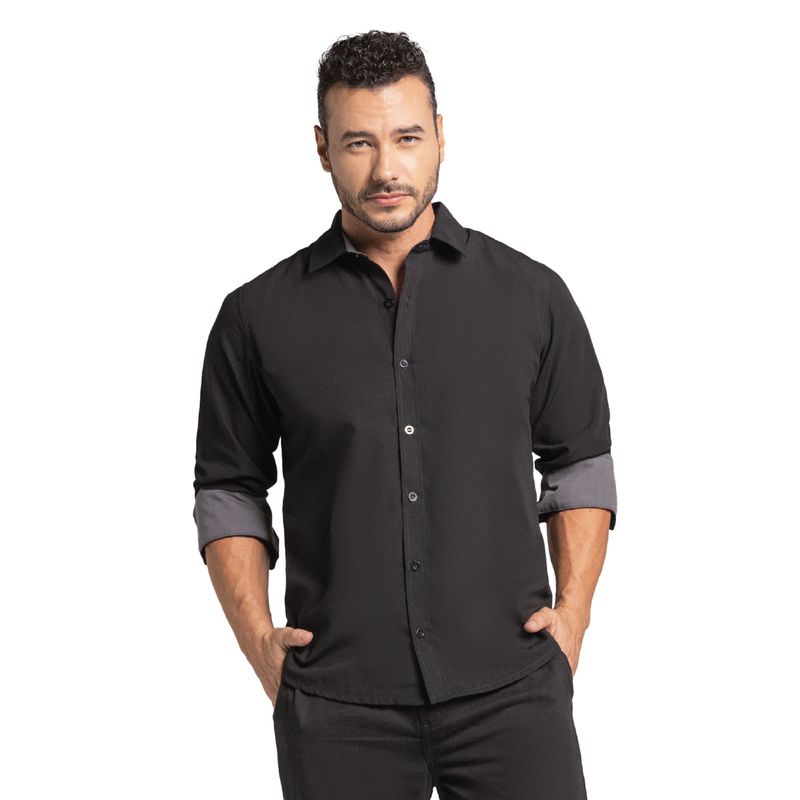 Camisa Hombre Negro Mp 100154