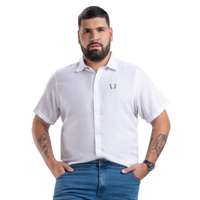 Camisa Hombre Blanco Mp 6878