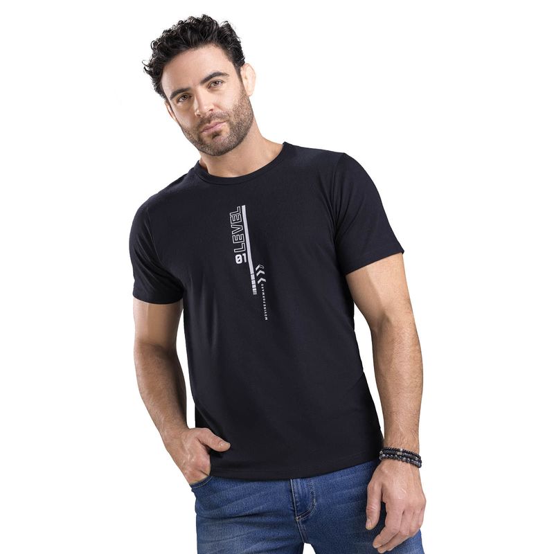 Camiseta Masculino Negro Mp 5259