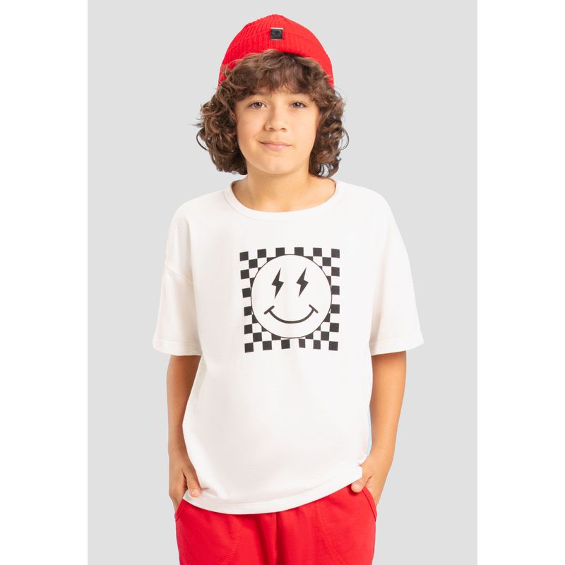 Camiseta Infantil Masculino Blanco Mp 102775