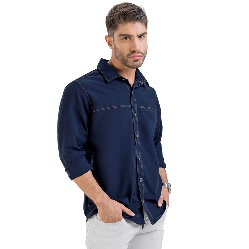 Camisa Hombre Azul Mp 2900