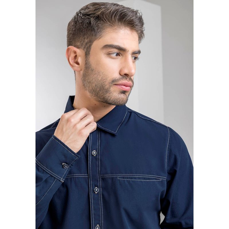 Camisa Hombre Azul Mp 2900