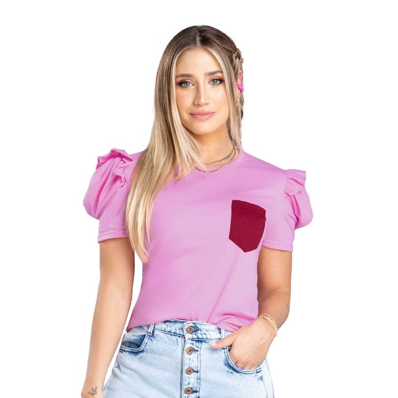 Camiseta Mujer Rosa Atypical 3687