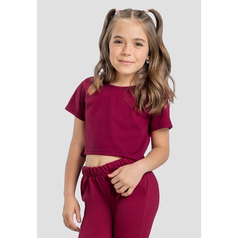 Crop Top Infantil Femenino Cereza Rutta 4132
