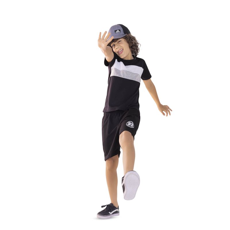 Camiseta Infantil Negro Mp 1940