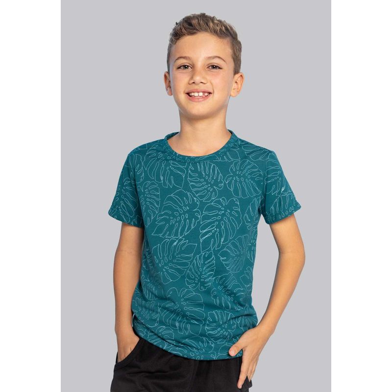 Camiseta Infantil Niño Azul Mp 1079