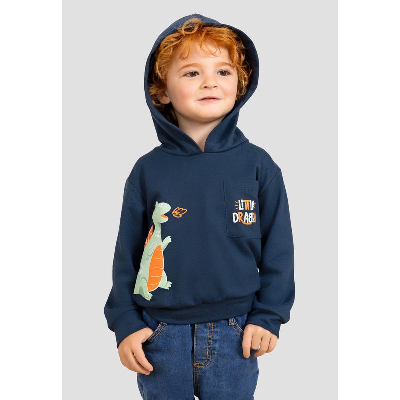 Buzo Infantil Masculino Azul Navy Mp 105339