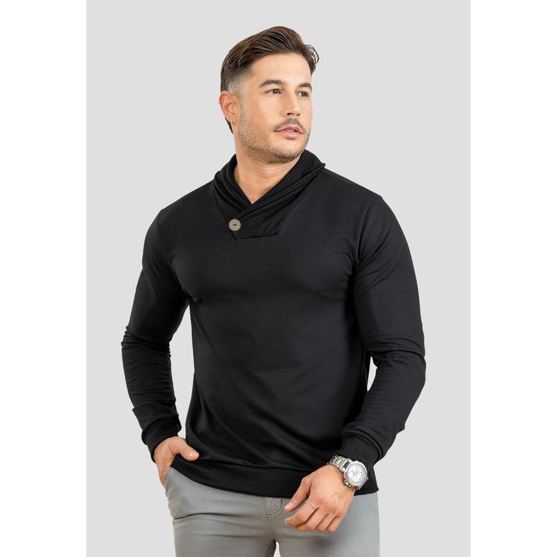 Buzo Hombre Negro Mp 107250