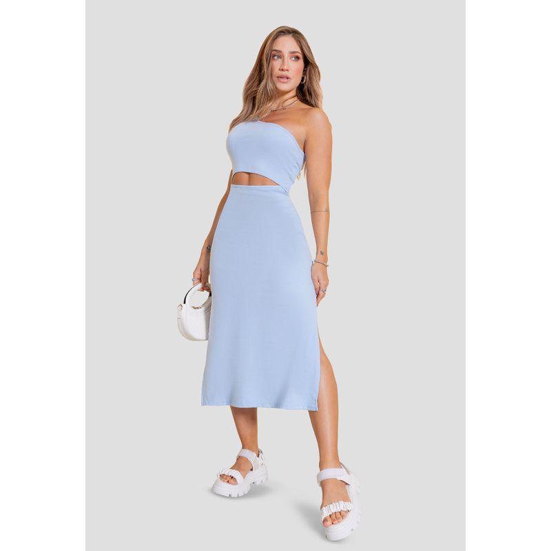 Vestido Mujer Azul Claro Atypical 106872