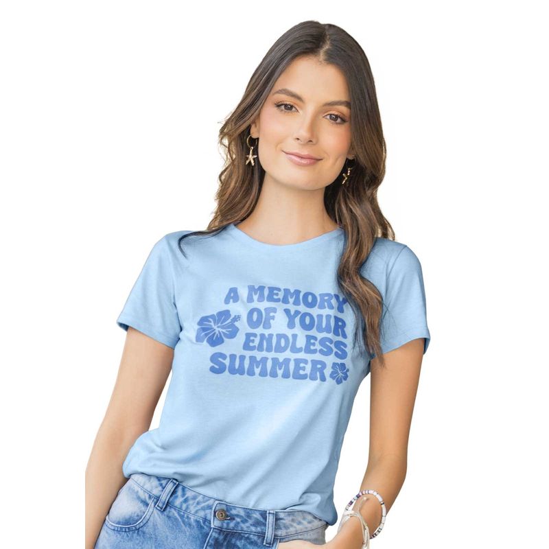 Camiseta Mujer Azul Rutta 100244