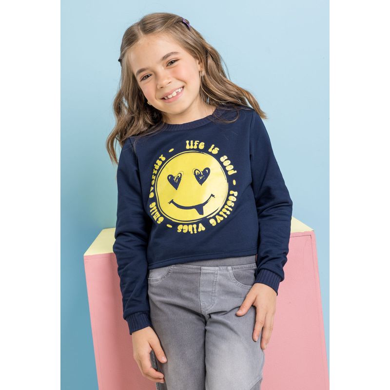 Buzo Infantil Femenino Azul Rutta 9927
