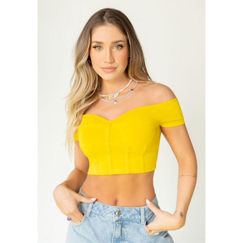 Blusa Mujer Amarillo Atypical 101217
