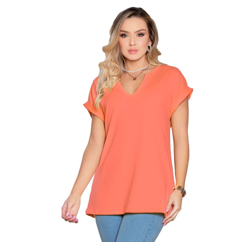 Blusón Mujer Mandarina Mp 7265