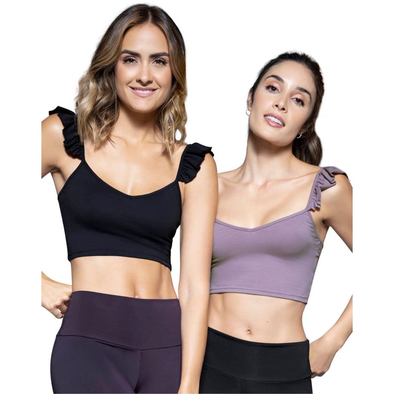 Crop Top Paq X2 Mujer Multicolor Rutta 31622
