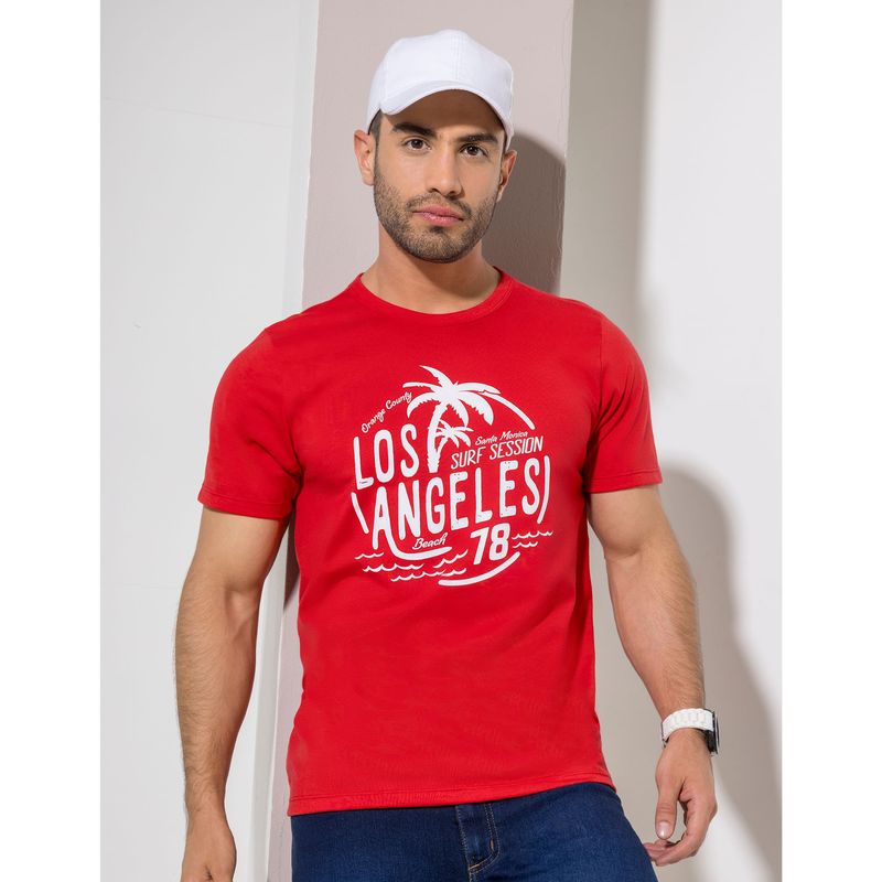 Camiseta Hombre Rojo Mp 2142