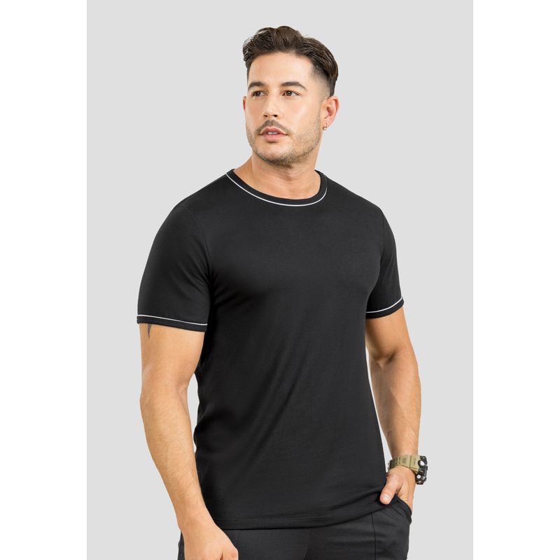 Camiseta Hombre Negro Mp 107015