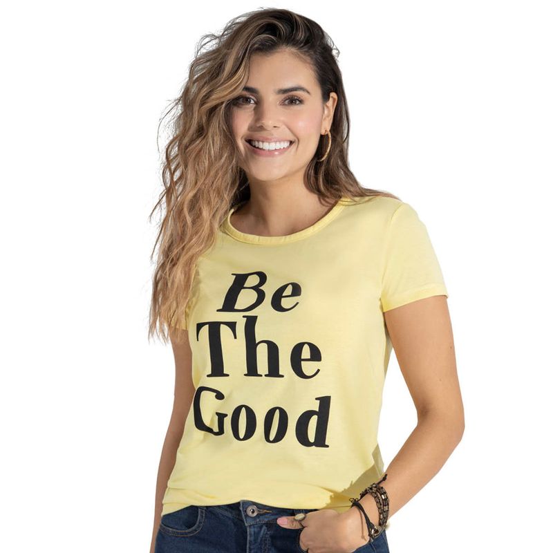 Camiseta Mujer Amarillo Pastel Rutta 96979