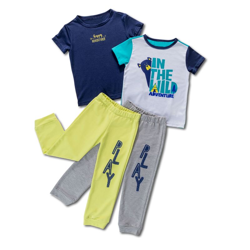 Camiseta Paq X2 Infantil Multicolor Mp 7531