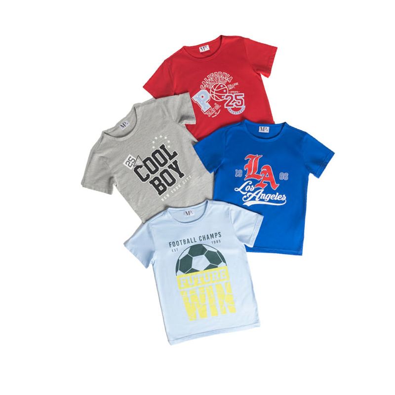 Camiseta Infantil Azul Rey Mp 2961
