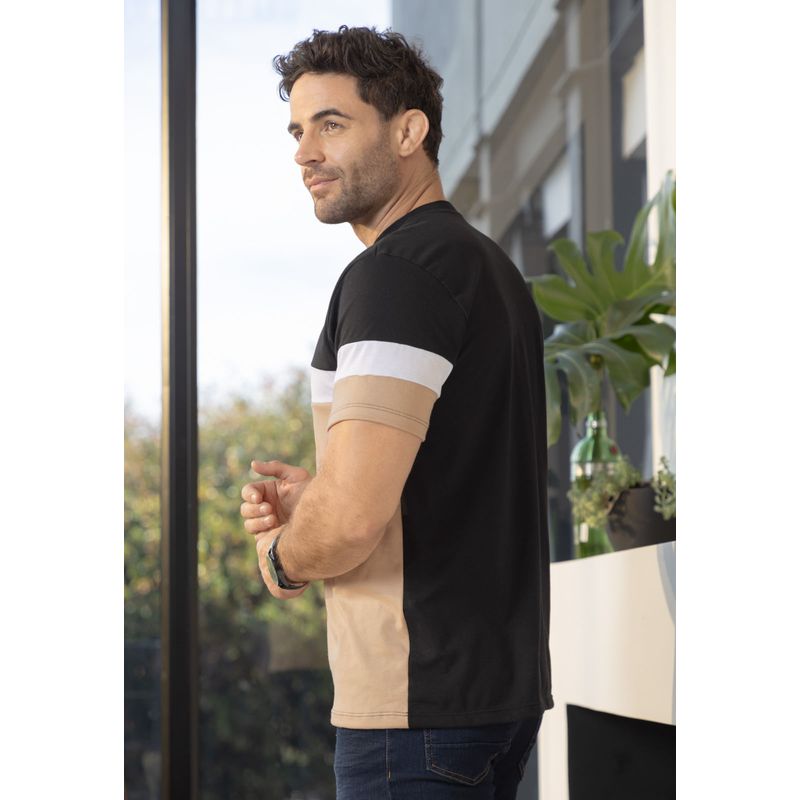 Polo Hombre Negro Mp 100468