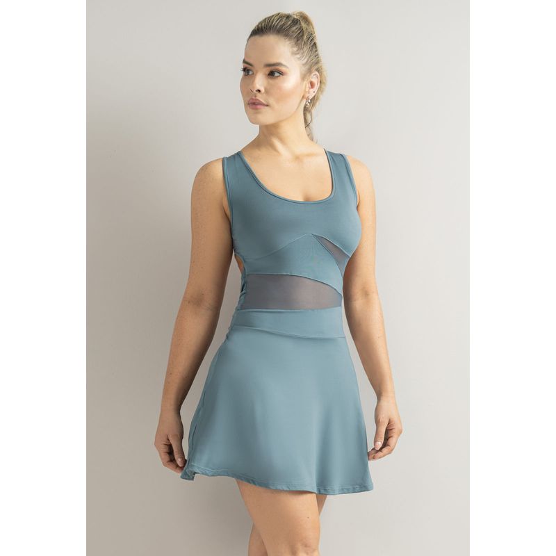 Vestido Mujer Azul Acero Fi 103004