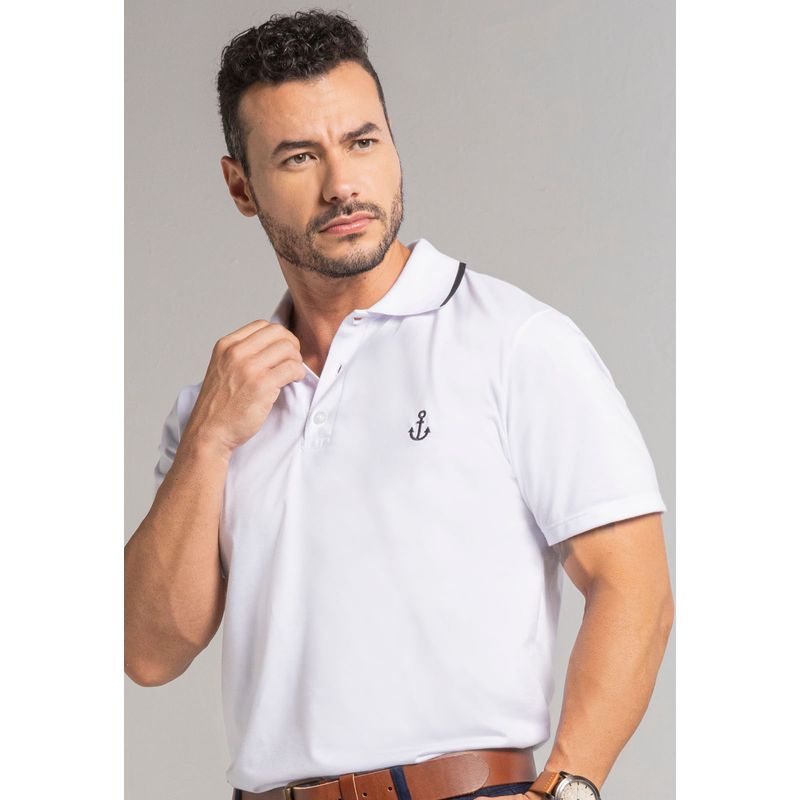 Polo Hombre Blanco Mp 102477