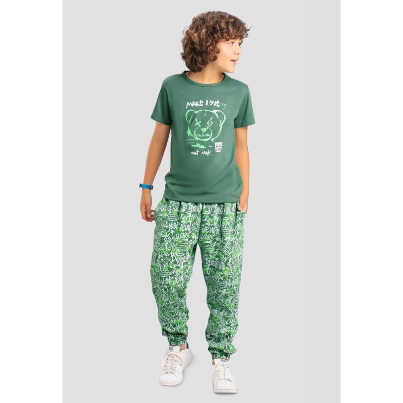 Conjunto Infantil Masculino Verde Mp 103680