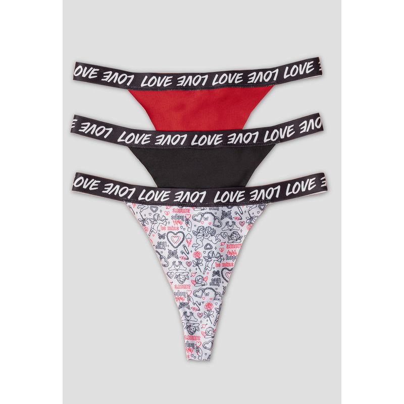 Brasilera Paq X3 Mujer Multicolor Fi 103811
