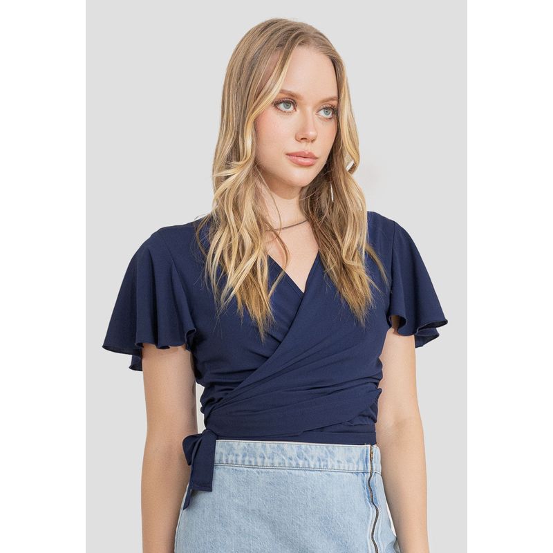 Blusa Mujer Azul Navy Rutta 106887