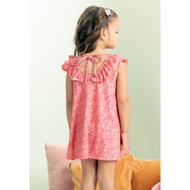 Vestido Infantil Femenino Rosa Mp 103716