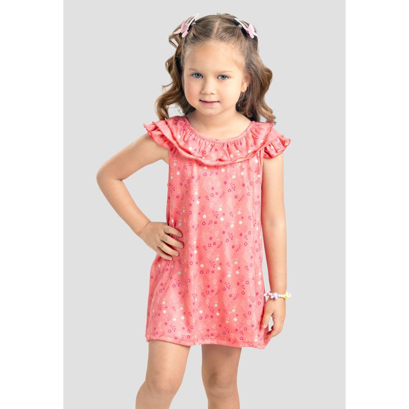Vestido Infantil Femenino Rosa Mp 103716