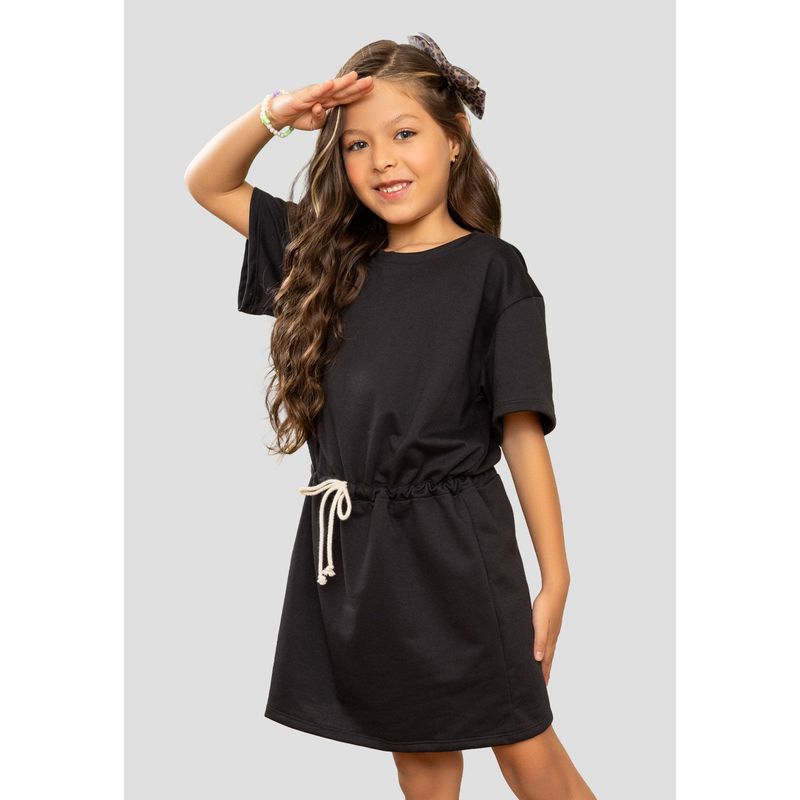 Vestido Niñas Infantil Negro Mp 107257