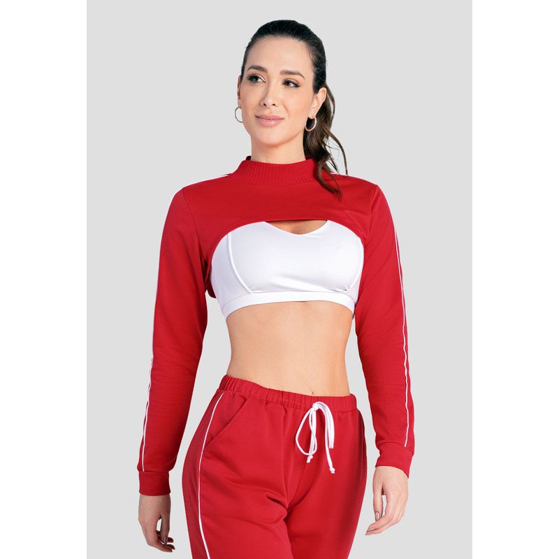 Buzo Mujer Rojo Fi 103859