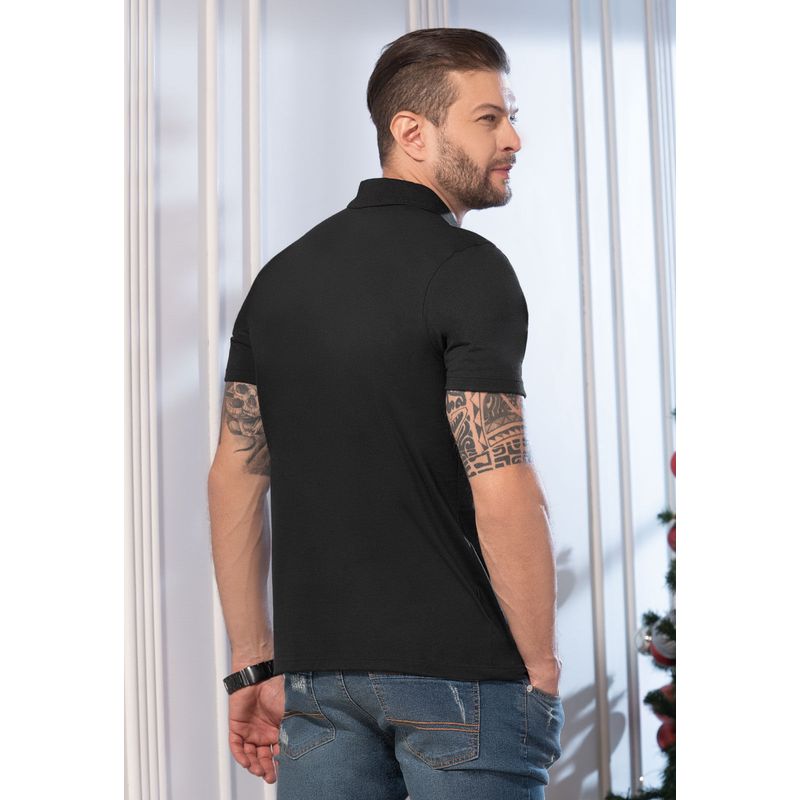 Polo Hombre Negro Mp 104790