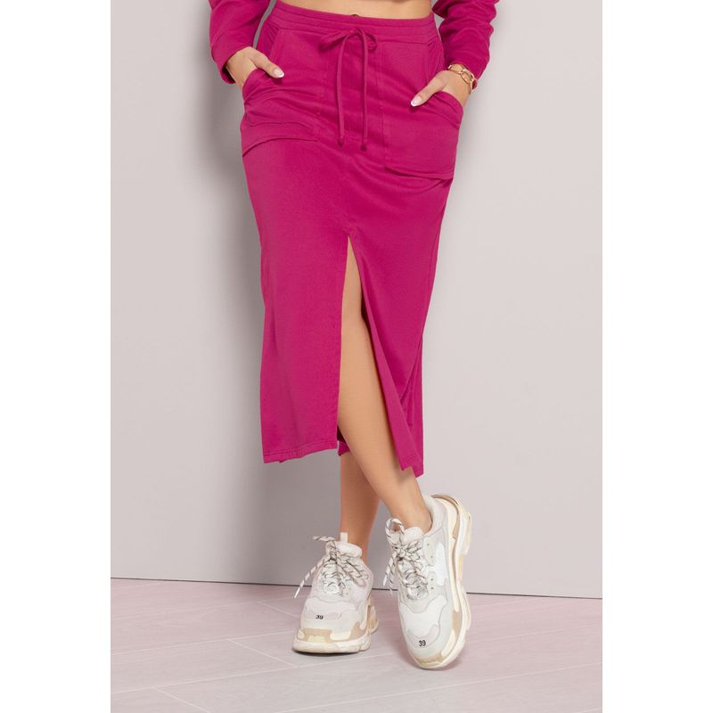 Falda Larga Mujer Fucsia Mp 101440