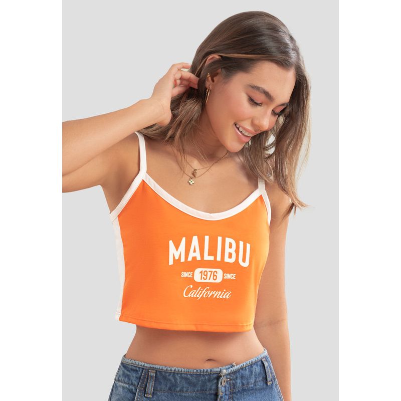 Camiseta Mujer Naranja Atypical 105474