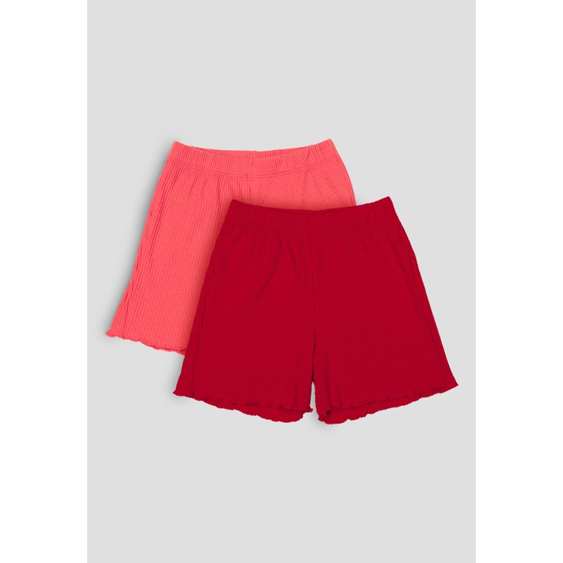 Short Paq X2 Niñas Infantil Bicolor Mp 105781