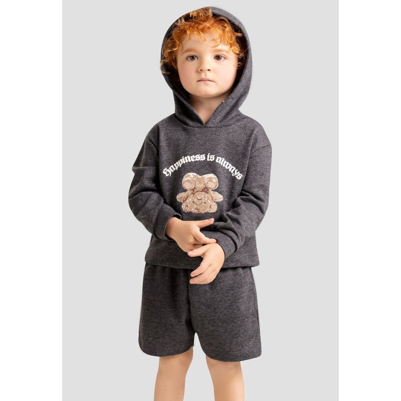 Conjunto Infantil Masculino Gris Mp 103661