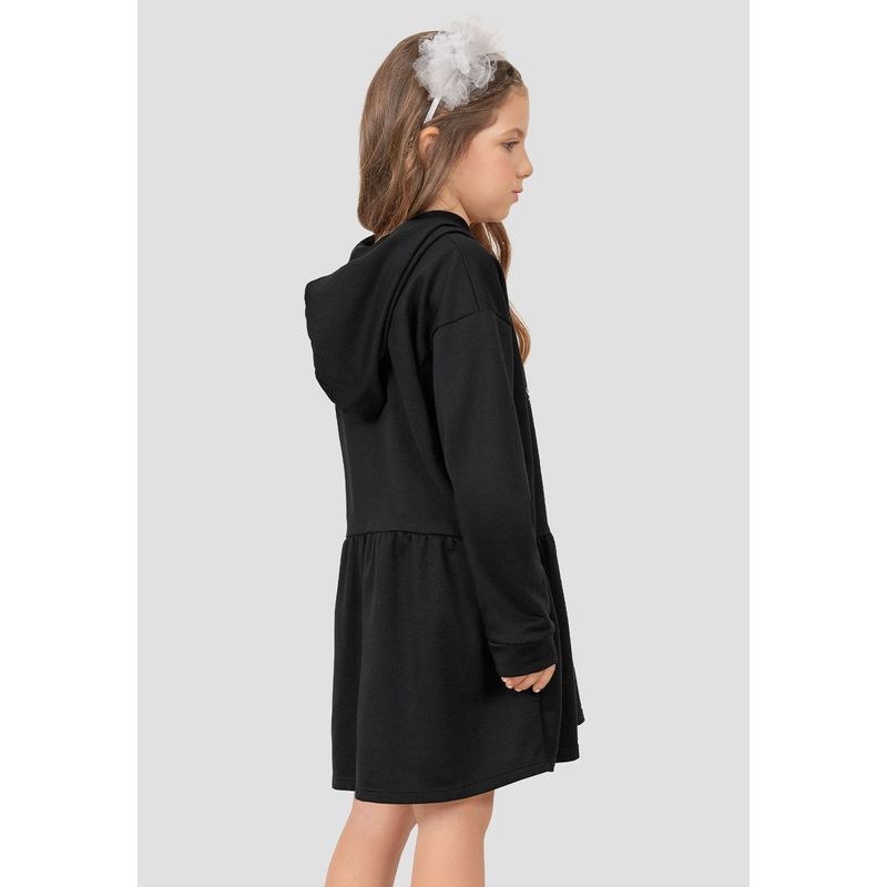 Vestido Infantil Femenino Negro Mp 104392