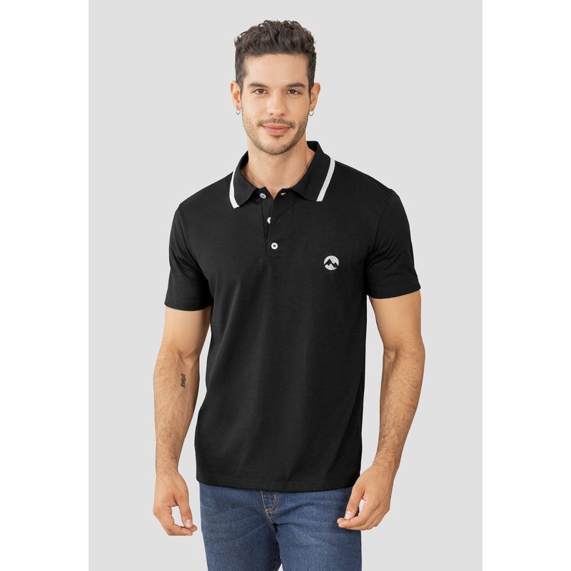 Polo Hombre Negro Rutta 104680